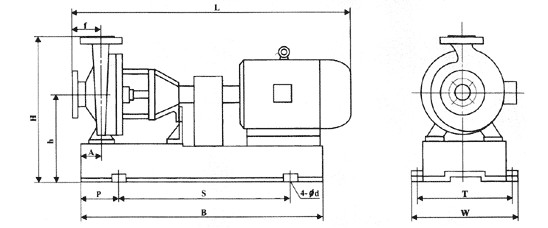 IHF型襯氟塑料離心泵,襯氟離心泵規(guī)格，襯氟離心泵價格，襯氟離心泵廠家